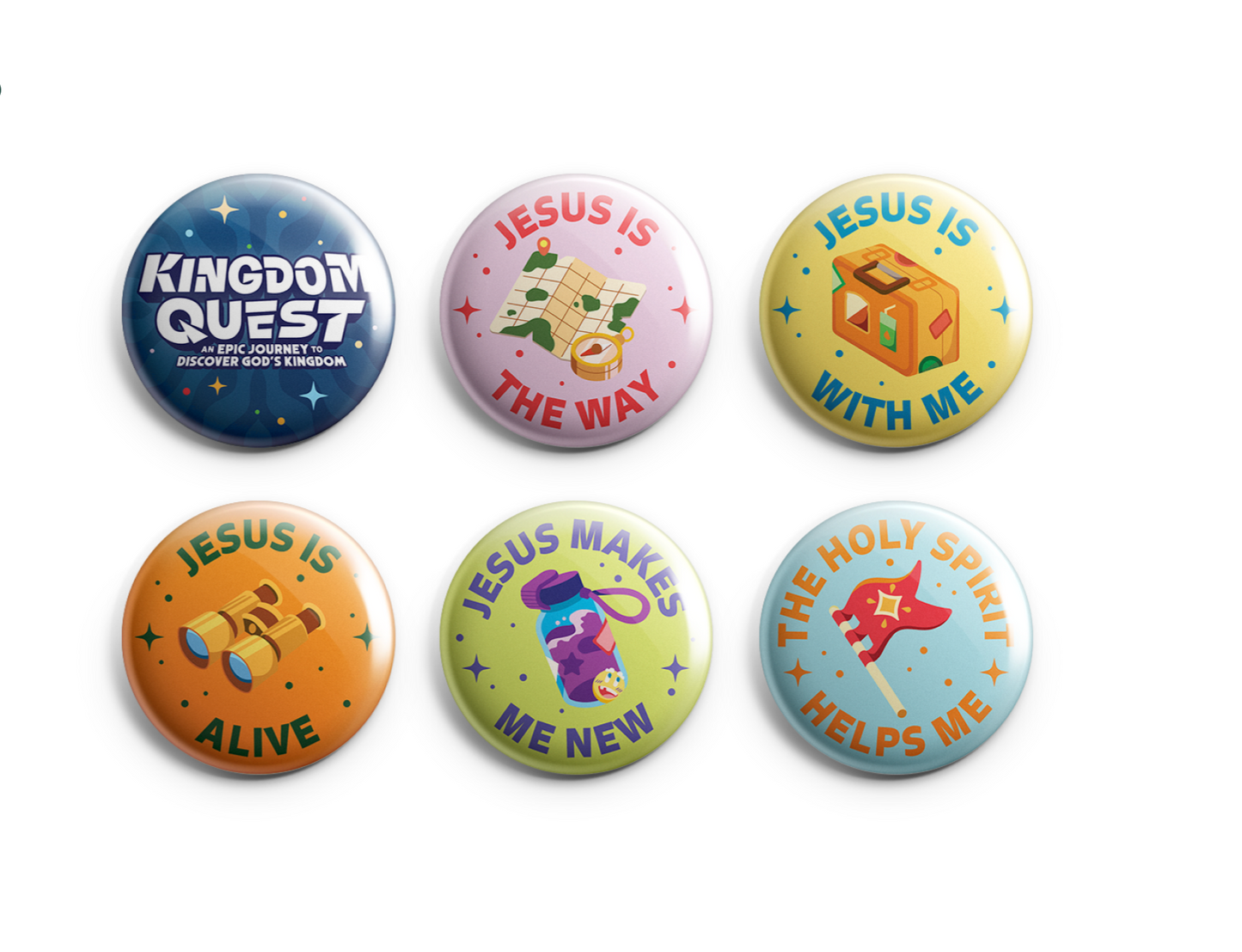 Kingdom Quest: Daily Theme Buttons Set