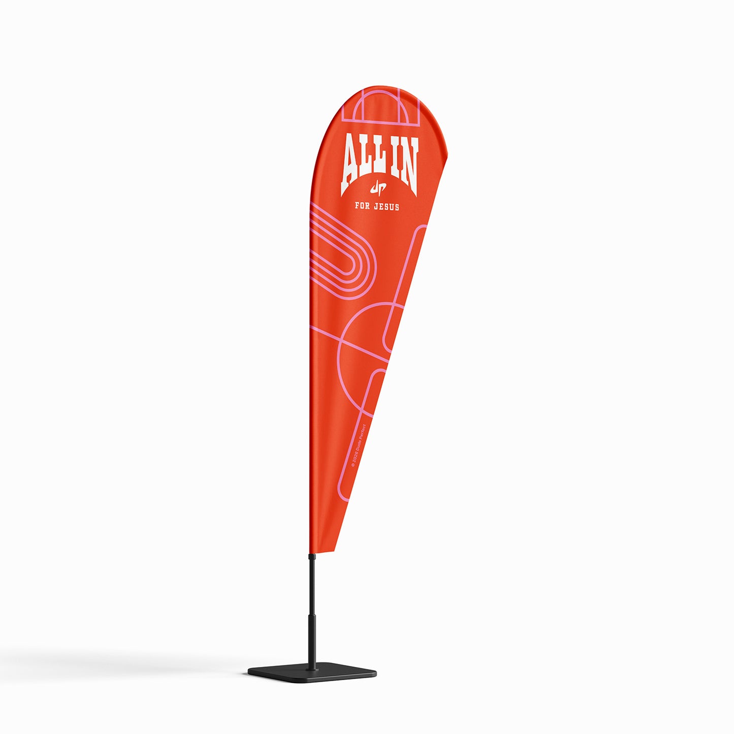 Teardrop Feather Banner, 9 ft, no stand (flag only) - Dude Perfect VBS 27 ALL IN!