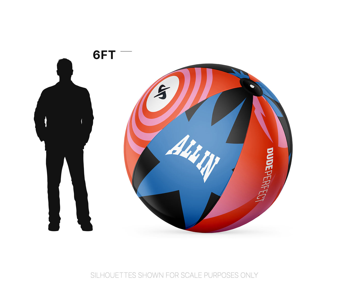 Giant Inflatable Ball, 6 ft (stage piece) - Dude Perfect VBS 27 ALL IN!