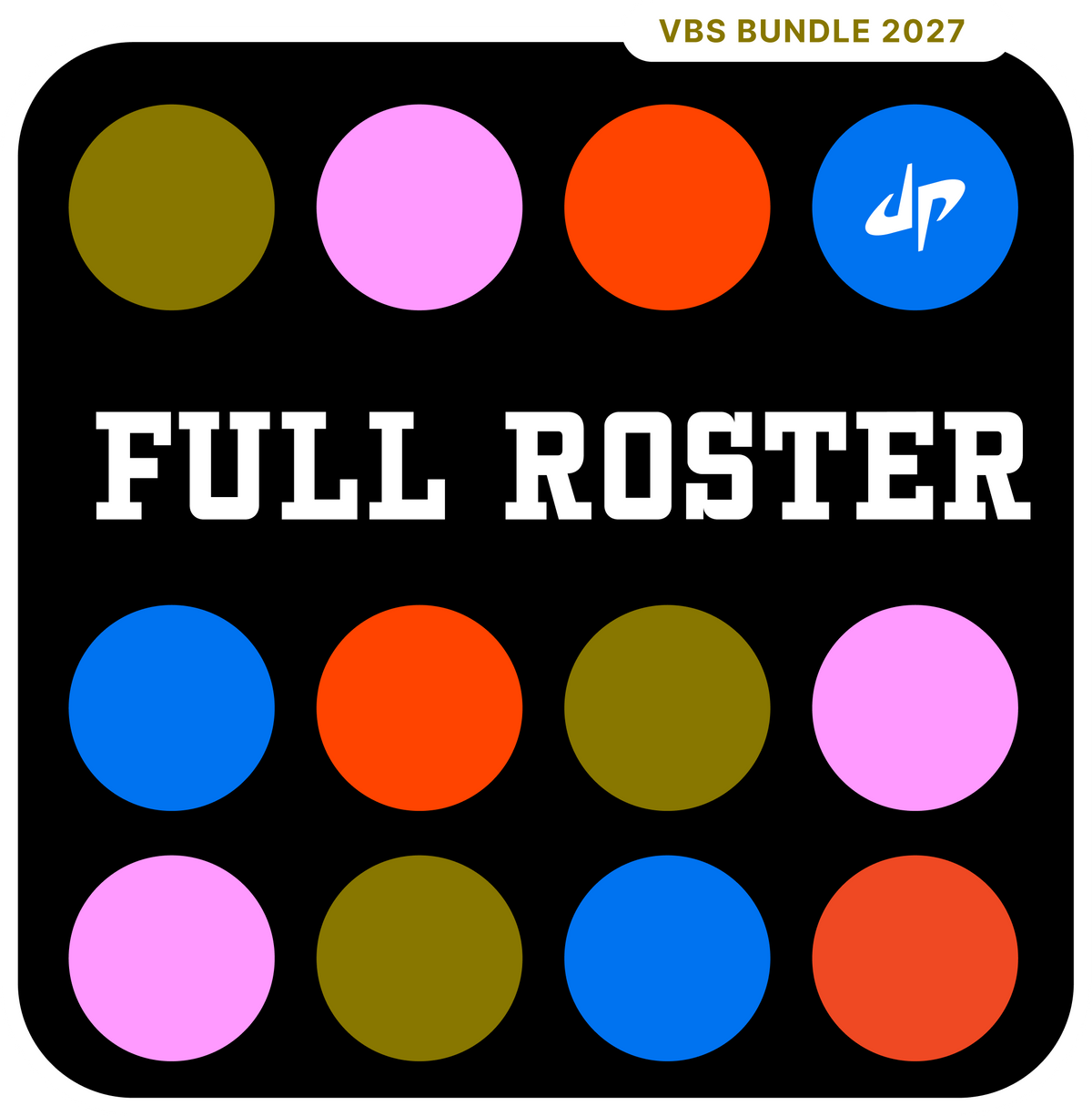 Full Roster - Dude Perfect VBS 27 ALL IN! Full VBS kit PLUS a full lineup of VBS merch and decor!