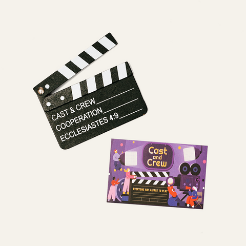 252 Kids Widget: Cast and Crew Movie Clapboard (Set of 5) March 2025