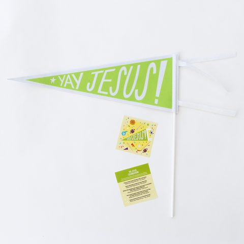 First Look Widget: Yay Jesus! Pennant (Set of 10) March 2024