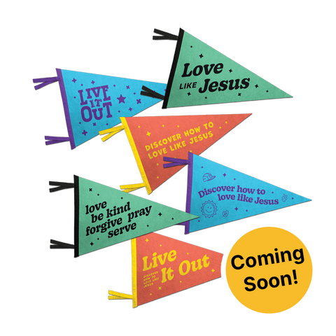 Live It Out VBS Pennants (Pack of 6) - COMING SOON