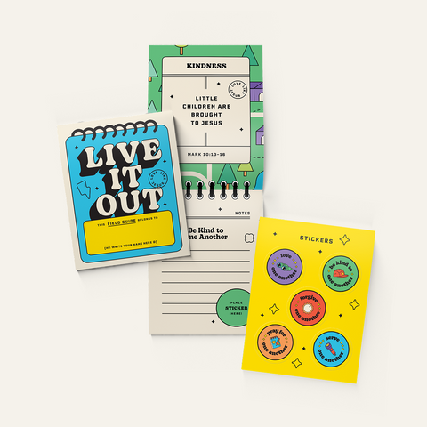 Live It Out VBS Student Field Guide & Stickers (Set of 12)