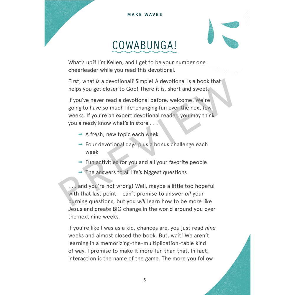 Make Waves: A Kid's Devotional on Changing the World