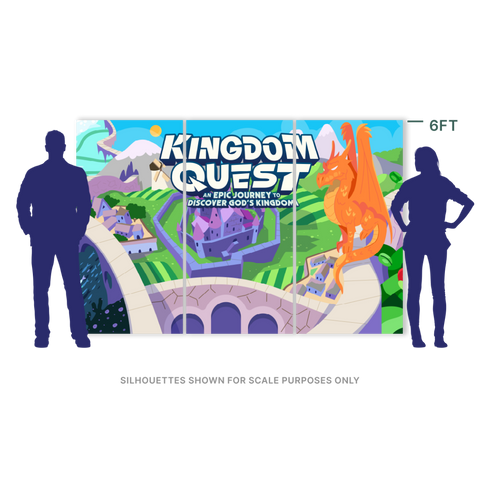 Preorder | Kingdom Quest | Mural Backdrop| International | Digital File ONLY
