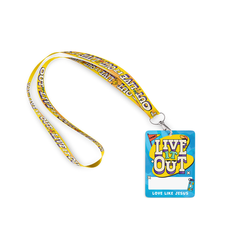 Live It Out VBS Lanyard & Nametag Set (Set of 12)