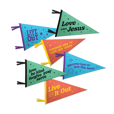 Live It Out VBS Pennants (Pack of 6)