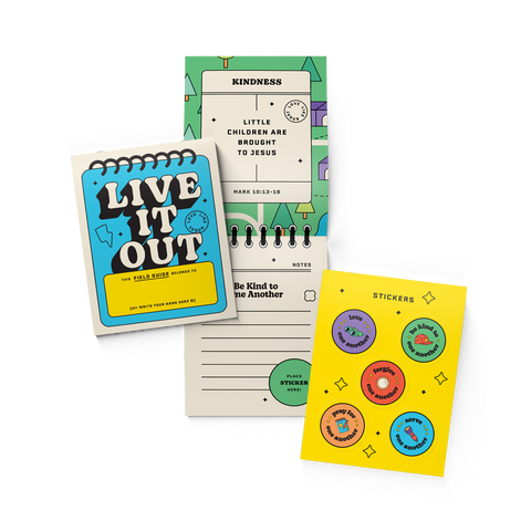 Live It Out VBS Student Field Guide & Stickers (Set of 12)