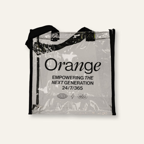 Orange: Empowering the Next Generation Clear Tote