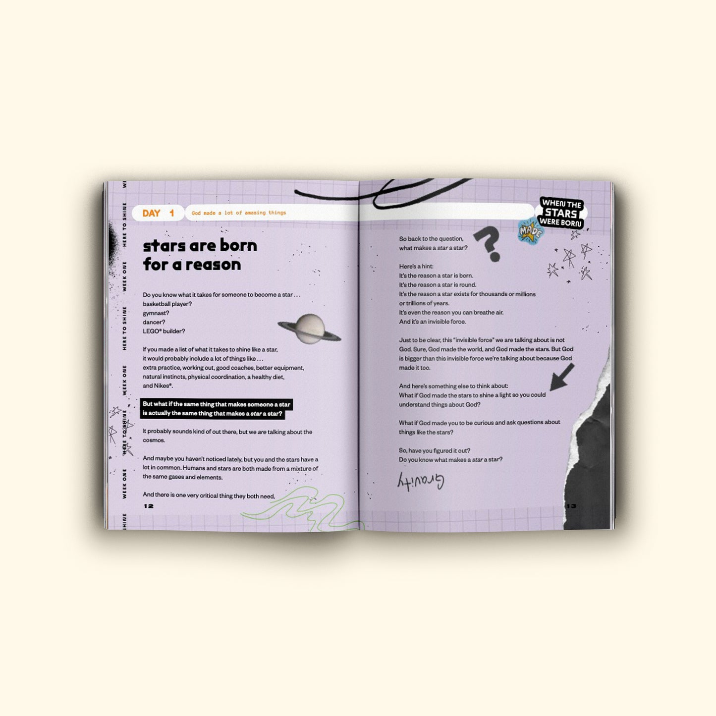 Here to Shine: Born for a Reason. Let's Party! Devotional (Hardcover edition)