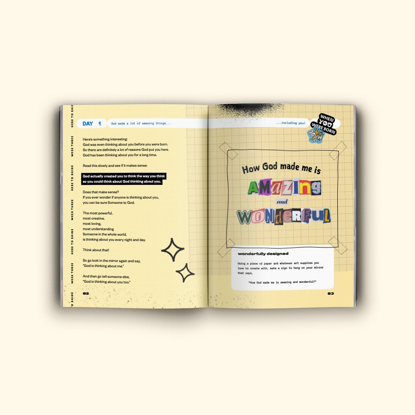 Here to Shine: Born for a Reason. Let's Party! Devotional (Hardcover edition)