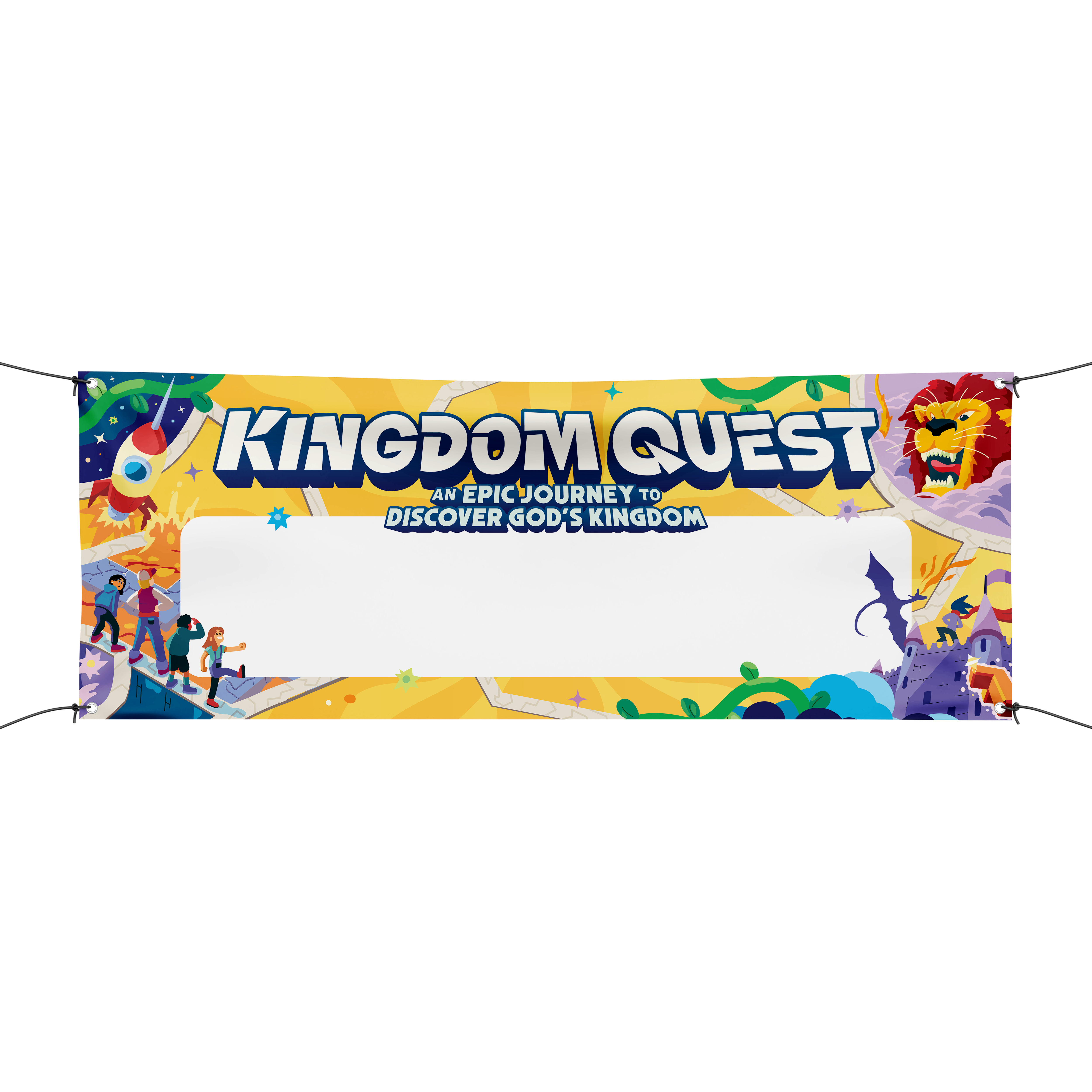 Kingdom Quest: Outdoor Banner (3 ft x 8 ft) – Think Orange Store