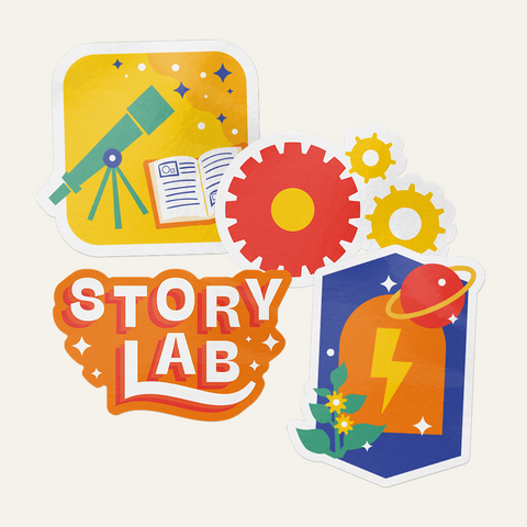 StoryLab Themed Stickers (Pack of 4)