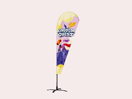 Kingdom Quest: Teardrop Banner w/ Stand