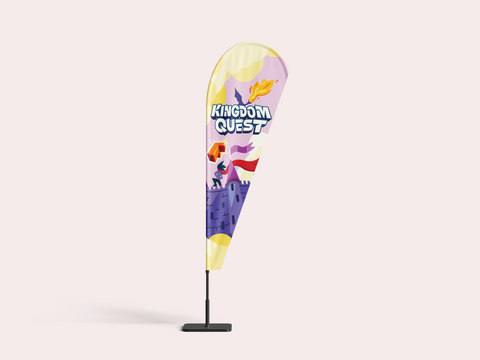 Preorder | Kingdom Quest | Teardrop Banner w/o Stand