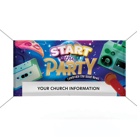 Start the Party VBS Outdoor Banner Artwork (Download)