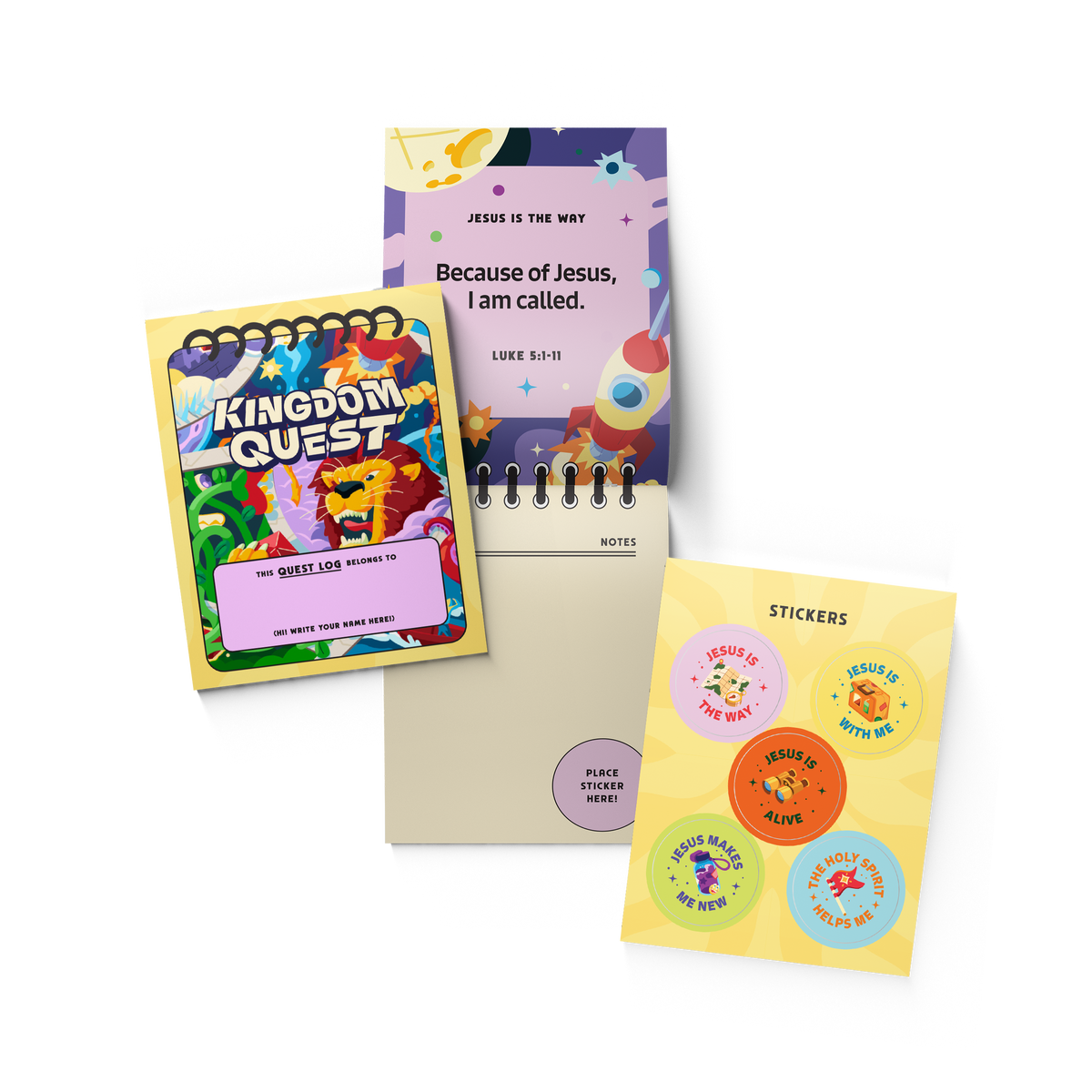Kingdom Quest: Quest Log & Stickers Set – Think Orange Store
