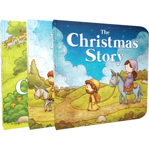 Board Book Bundle: The Christmas Story, The Easter Story, and The Creation Story