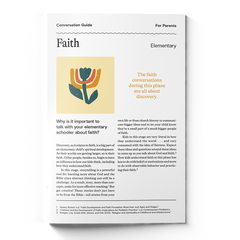 Parent Conversation Guides About Faith (Set of 25)