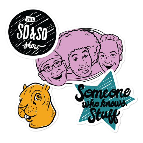 The So & So Show Vinyl Sticker Set (Set of 4)